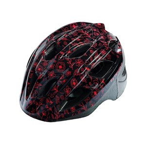 KASK /53-55/ DZIEC.VIA CZARNY Z KWIATKAMI 194021 M