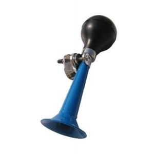 Trąbka  stal prosta  180mm niebieska