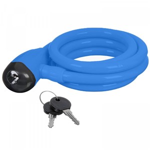 ZAMKNIĘCIE SPIRALNE 12 X 1000  MM KLUCZYK NIEBIESK