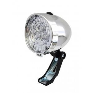 Lampa przód bater. 3LED na widec srebrna 177115