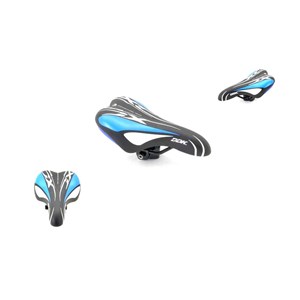 Siodło DDKL-245MM JUNIOR CZARNO-NIEBIESKIE