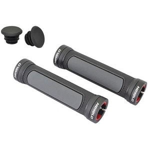 Chwyt kier. gumowy z alu zaciskami 128mm 266558