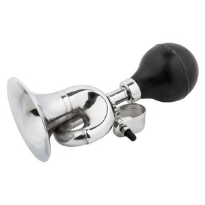 Trąbka rowerowa zakręcona chrom