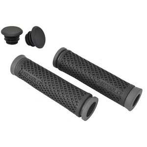 Chwyt kiergumowy dł.128mm czarno-szary 266553