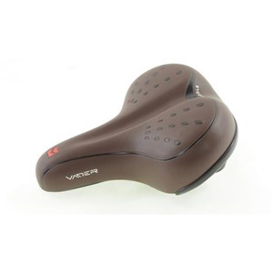 Siodło VADER szerokie na elastomerach brąz jarzem.