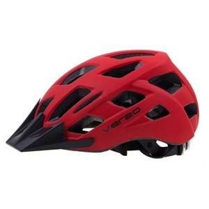 KASK VERSO L /59-61/ CZERWONY MAT DASZEK CZARNY
