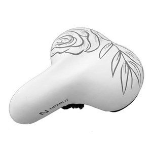 Siodło CITY szerokie na spręż.240 x 200 mm białe