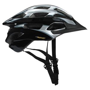 Kask rowerowy M/54-58/ czarno/srebrny