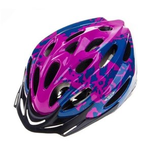 KASK BIKO BASIC L 58-60 NIEB/FIOLET