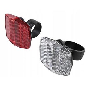 Odblask przód biały +tył czerwony kpl/Jy-254-6/