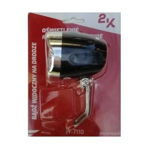 Lampa przód JY-7110 1 Led 4xAAA czarne