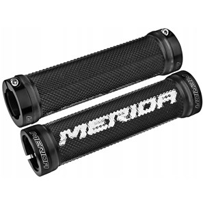 Chwyt kier.MERIDA 2 pierś.BLK Guma napis WHT