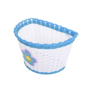 KOSZYK PLAST,NIEBIESKI Z KWIATKIEM BS01-4