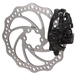 HAMULEC ZACISK TARCZ MECH.SACCON PRZÓD+TARCZ 160