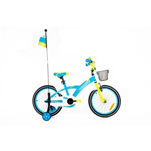 Rower 18" MONTERIA  STALOWY UNISEX NIEBIESKO/ZIEL